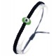 Green Bracelet with Evil Eye Bead for evil eye protection