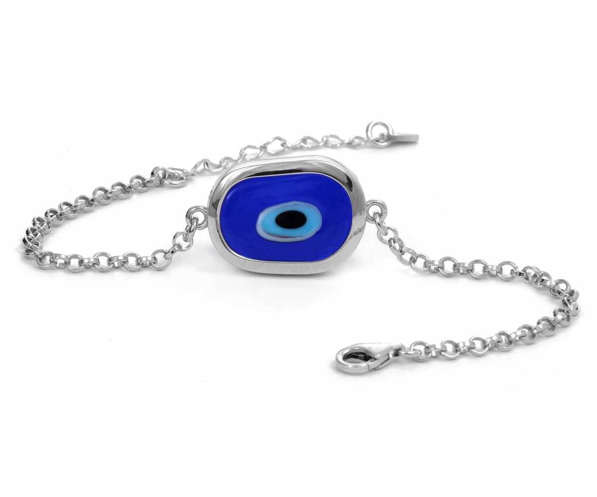 Blue Evil Eye Bead Bracelet for evil eye protection