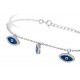 Evil Eye Bracelet with All Seeing Eye Charms for evil eye protection