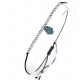 Hamsa Charm Bracelet with Turquoise Stones for evil eye protection