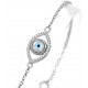 Mother of Pearl Evil Eye Bracelet for evil eye protection