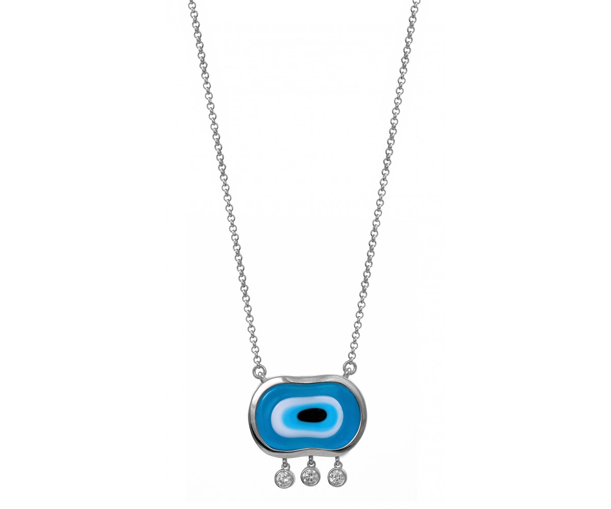 Blue Evil Eye Necklace for evil eye protection