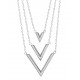 Layered V Shaped Necklace for evil eye protection
