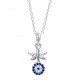 Silver Dragonfly Necklace with Evil Eye for evil eye protection