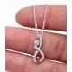 Sterling Silver Infinity Necklace for evil eye protection