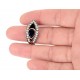 Black Onyx Protection Eye Ring for evil eye protection