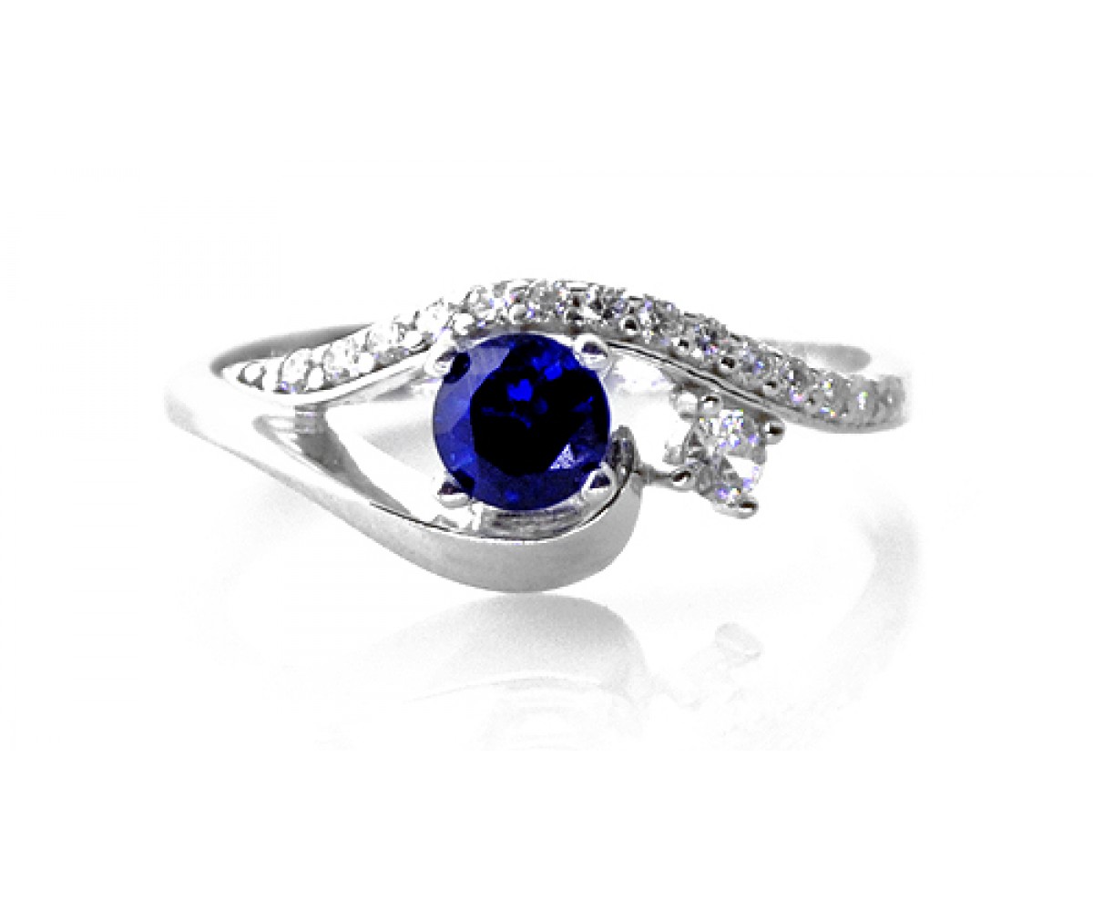 Eye Of Horus Sapphire CZ Protection Ring for evil eye protection